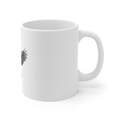 Patriotic Watercolor Eagle Coffee Mug – 11oz Ceramic