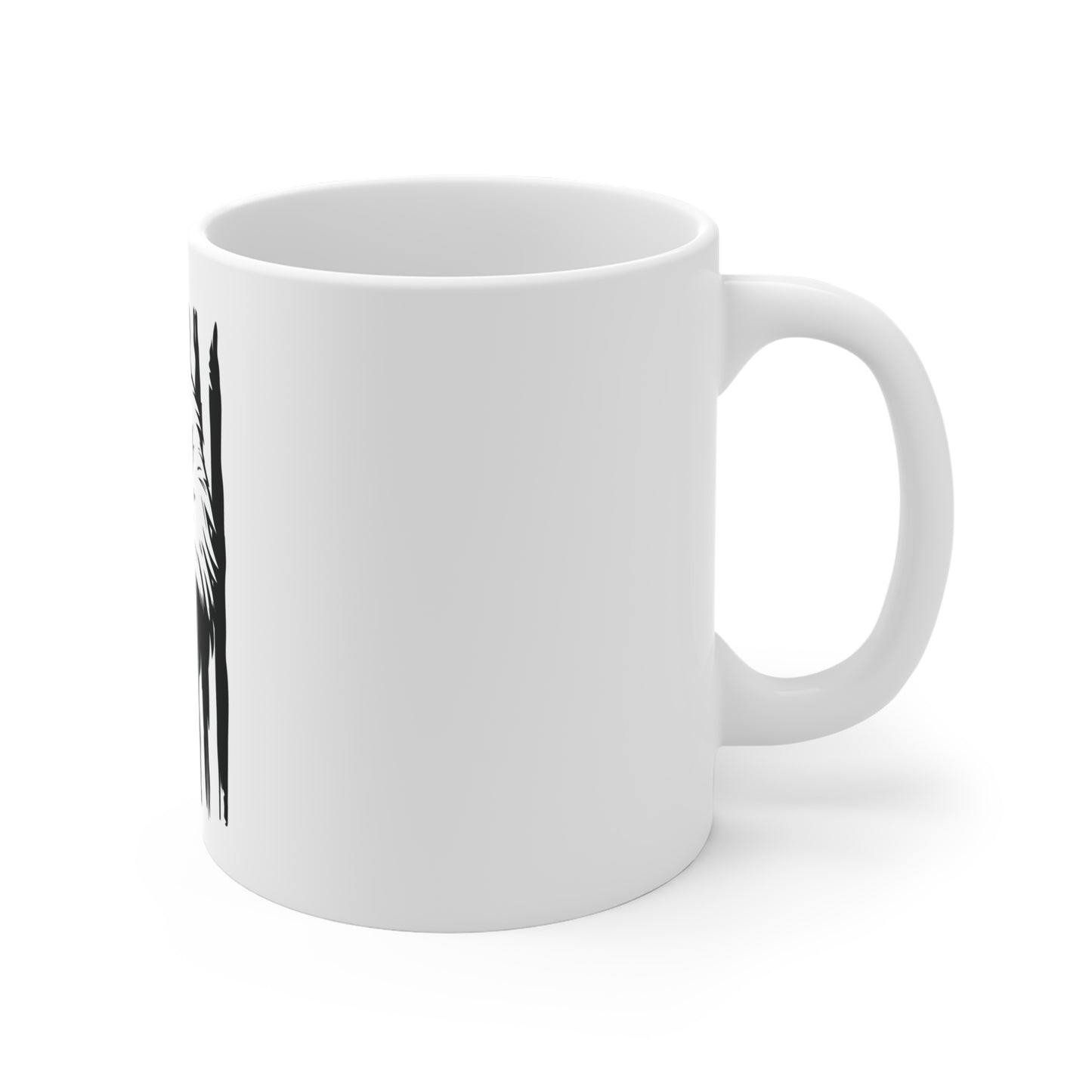 Split Eagle Flag Mug – Half Eagle Half American Flag Coffee Mug – Distressed Patriotic USA Cup – Bold Freedom Gift Mug 11oz