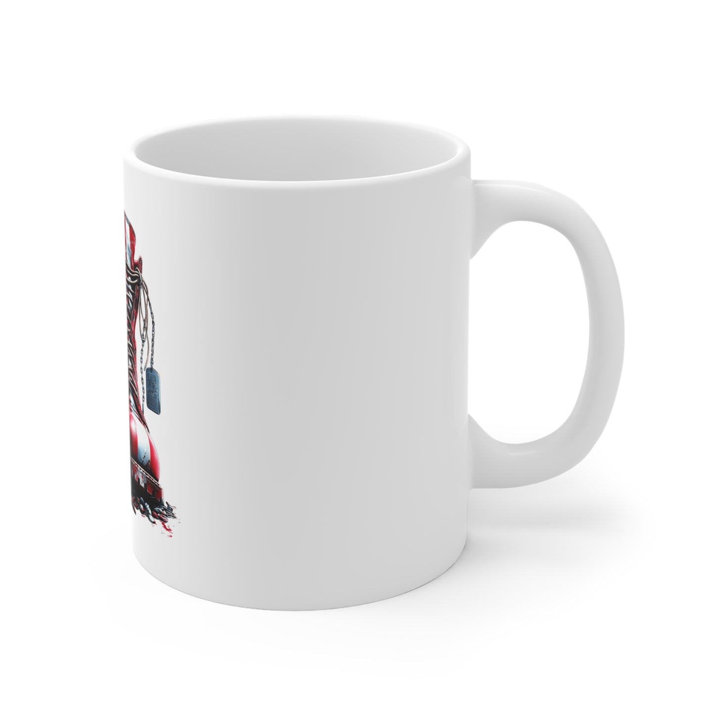Patriotic Combat Boots Coffee Mug – American Flag Military Boots Mug – Veteran Honor USA Mug 11oz