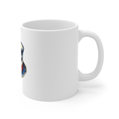 Patriotic Uncle Sam Hat Mug — 11oz Fourth of July Coffee Cup