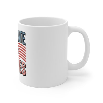 Celebrate the Stars and Stripes Mug — 11oz Patriotic Fourth of July Coffee Cup