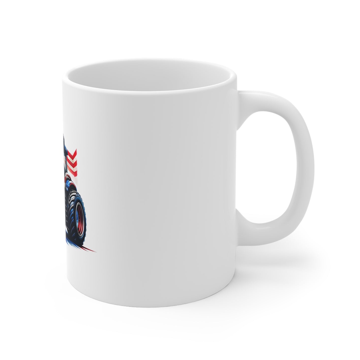 Patriotic Tractor Coffee Mug – American Flag Farm Tractor Mug – Red White Blue Country Pride Cup – Farmer Gift Mug – USA Agriculture MugMug 11oz