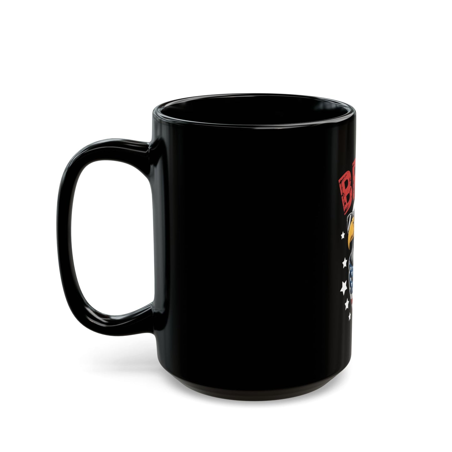 Bruh Eagle American Flag Mug — Patriotic Funny Coffee Cup (11oz/15oz)