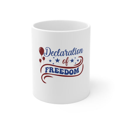 Declaration of Freedom 11oz Patriotic Mug