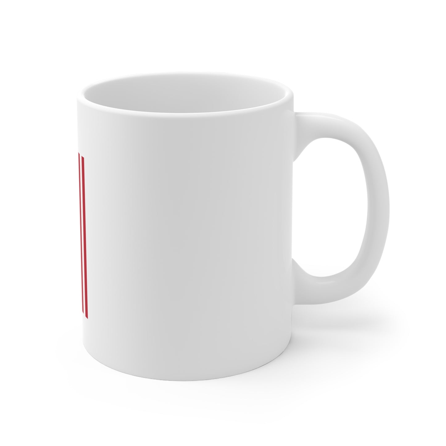 Minimalist American Flag Coffee Mug – Modern USA Flag Mug – Clean Red White Blue Design Cup – Simple Patriotic Gift Mug Mug 11oz