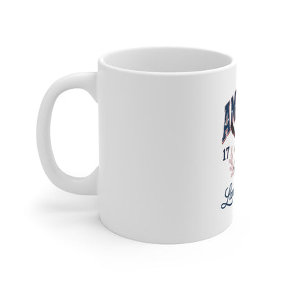 America 1776 Eagle Mug — Land of the Free Patriotic Coffee Cup