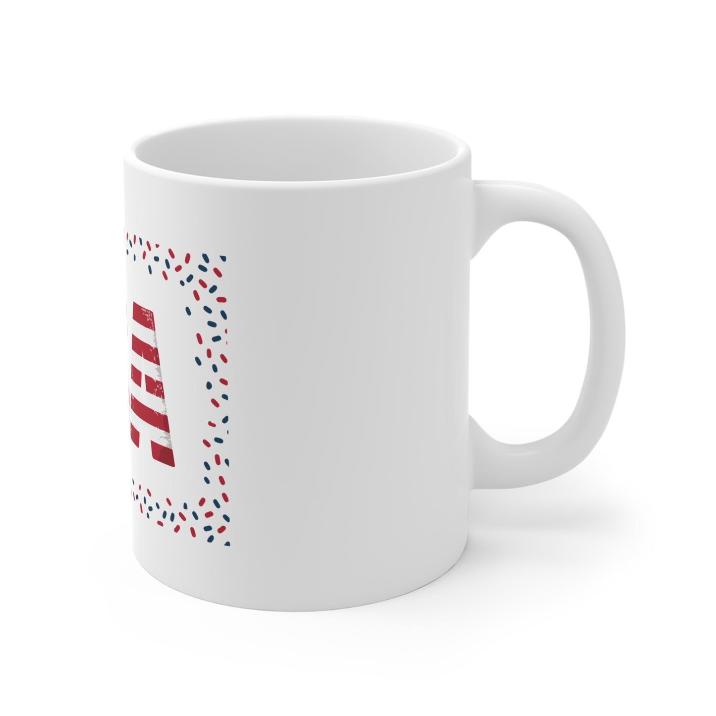 USA Flag Coffee Mug — Patriotic 11oz Independence Day Gift