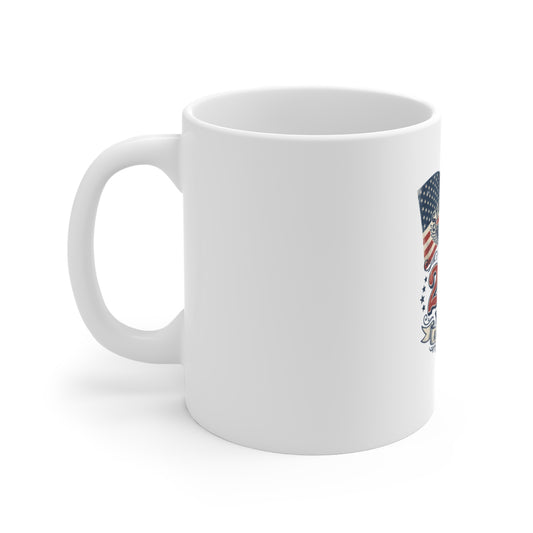 250 Years Anniversary Patriotic Mug — Stars & Stripes 1776–2026 Commemorative Coffee Cup