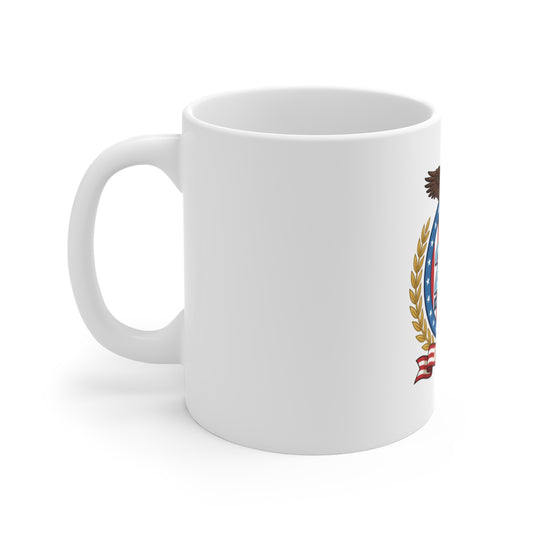 USA 250th Anniversary Eagle Emblem Coffee Mug – 1776–2026 Patriotic Seal Mug – American Freedom Crest Cup Mug 11oz