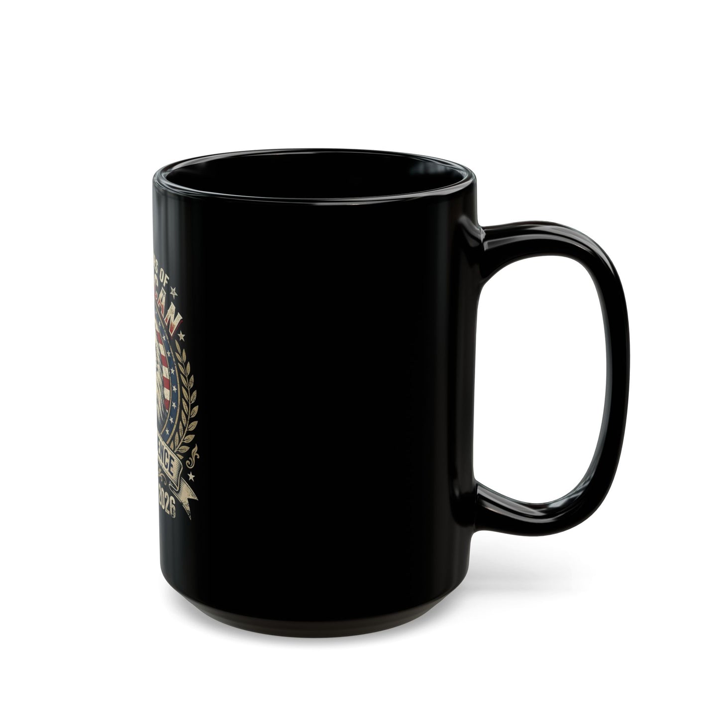 Independence Eagle Mug — 250 Years of American Independence | July 4th 2026 Black Coffee Cup
