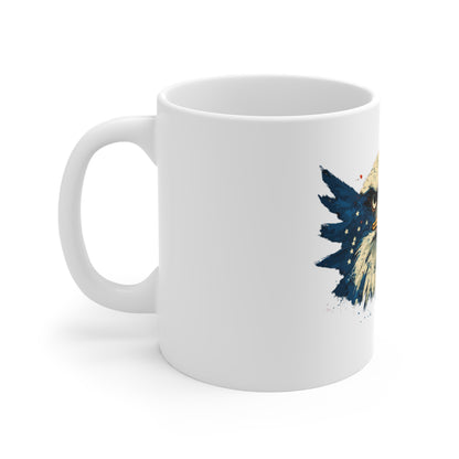 Eagle Head 11oz Ceramic Mug — Patriotic Bald Eagle Coffee Cup