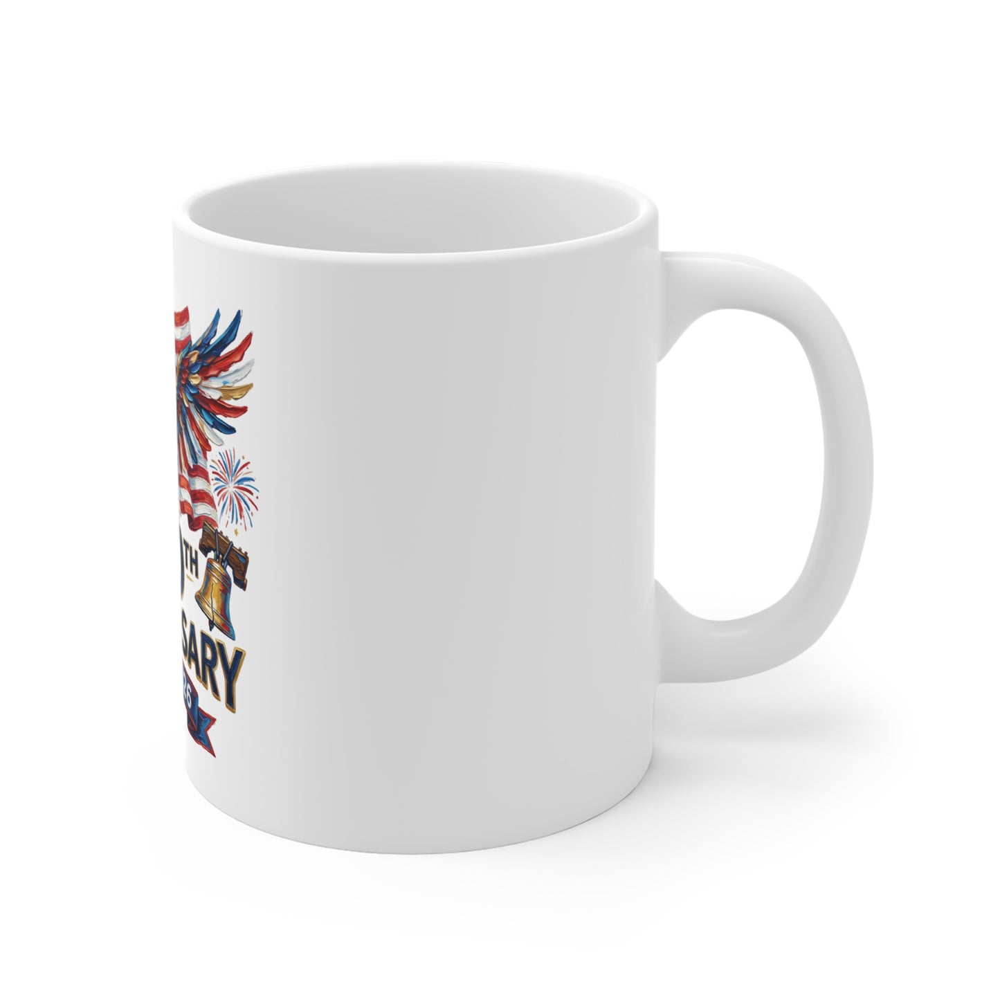 250th Anniversary 1776–2026 Commemorative Mug — American Eagle & Flag