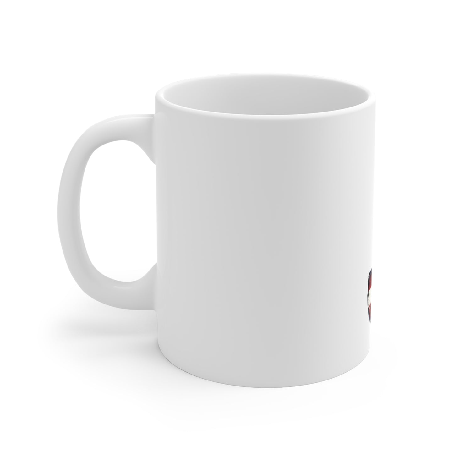Patriotic Letter J Coffee Mug – American Flag Initial Mug – Rustic USA Monogram Mug – Vintage Americana Alphabet Gift Mug 11oz