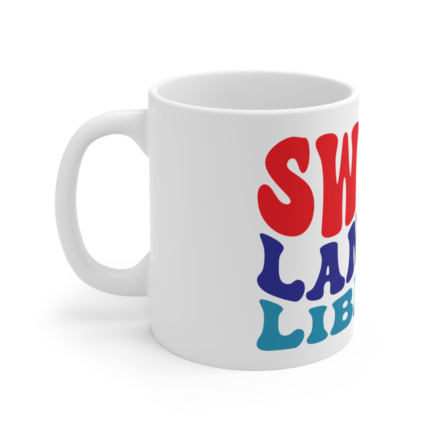 Sweet Land of Liberty Coffee Mug – Retro Patriotic Mug – 4th of July Vintage Typography Cup – USA Freedom Gift Sweet Land of Liberty Ceramic Mug — Retro Patriotic Typography (11oz)