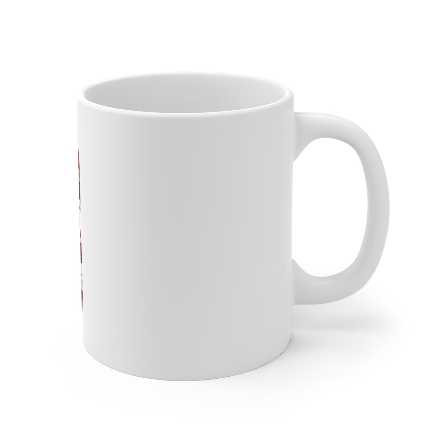 Patriotic Letter B Coffee Mug – American Flag Initial Mug – Rustic USA Monogram Mug – Vintage Americana Alphabet Gift Mug 11oz