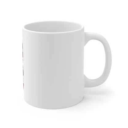 Patriotic Letter B Coffee Mug – American Flag Initial Mug – Rustic USA Monogram Mug – Vintage Americana Alphabet Gift Mug 11oz