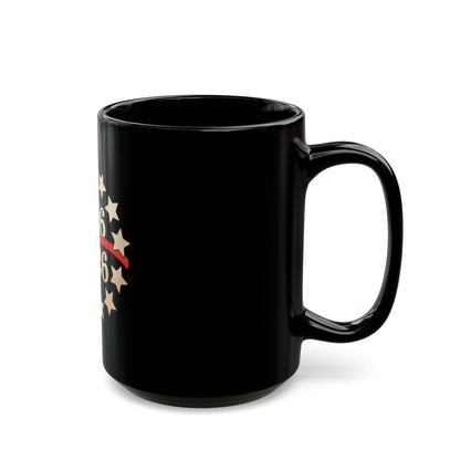 1776–2026 Commemorative Black Mug — Revolutionary Anniversary Coffee Cup