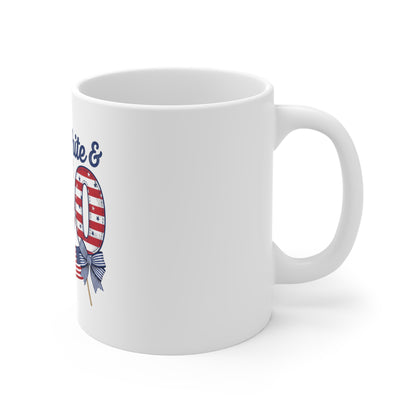Red White & 250 Coffee Mug – Patriotic 1776–2026 Anniversary Mug – Vintage Americana Fireworks USA Cup – Independence Day Gift Mug 11oz