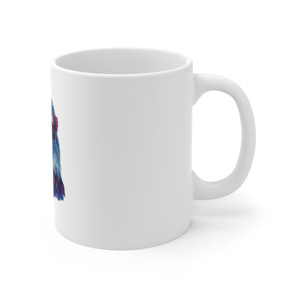 Patriotic Eagle Mug — Bald Eagle with Star-Spangled Sunglasses (11oz)