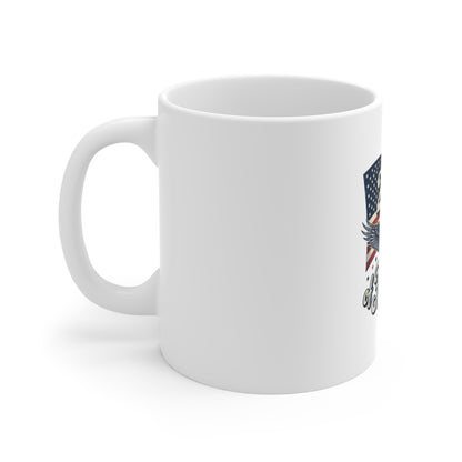 250 Years of Freedom Mug – Patriotic American Flag & Eagle Coffee Cup