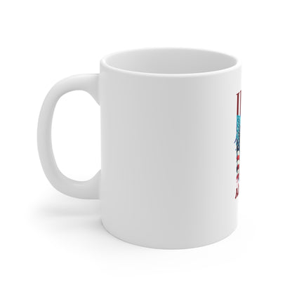 11oz Mug - Patriotic America Eagle Flag "USA" Coffee Cup