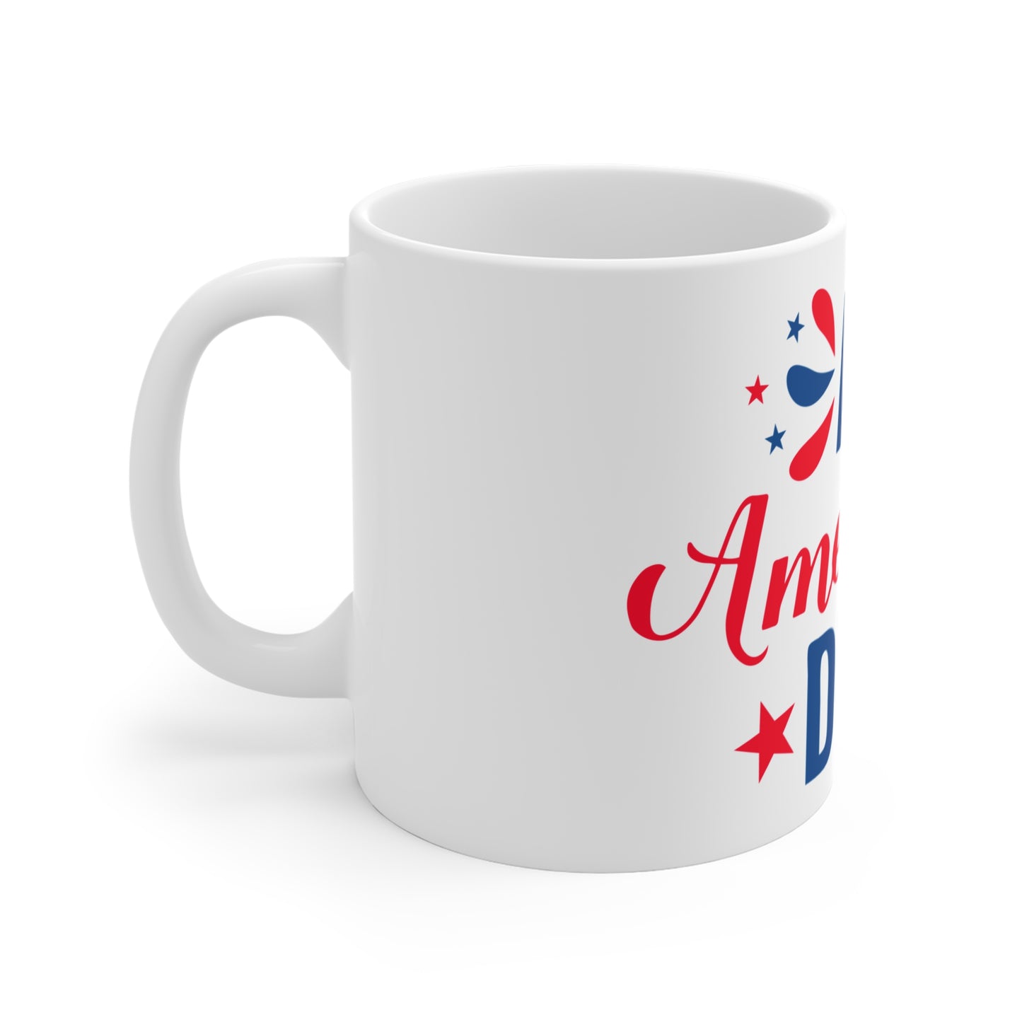 All American Dude Coffee Mug – Patriotic Funny Mug – Red White Blue USA Mug – 4th of July Dude Gift Mug 11oz