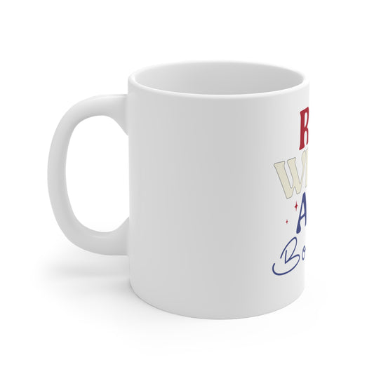 Red White and Boujee Coffee Mug – Patriotic Funny USA Mug – Stylish Americana Quote Mug – 4th of July Trendy Gift Cup