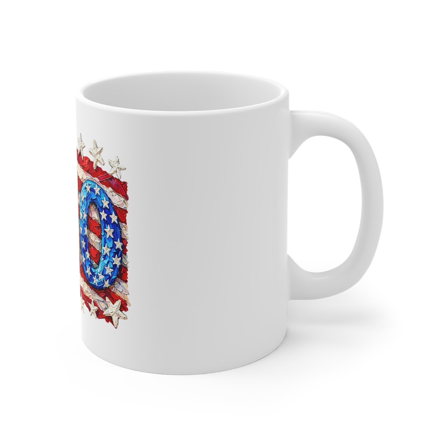 Patriotic 250 USA Flag Mug – American Stars & Stripes Coffee Cup