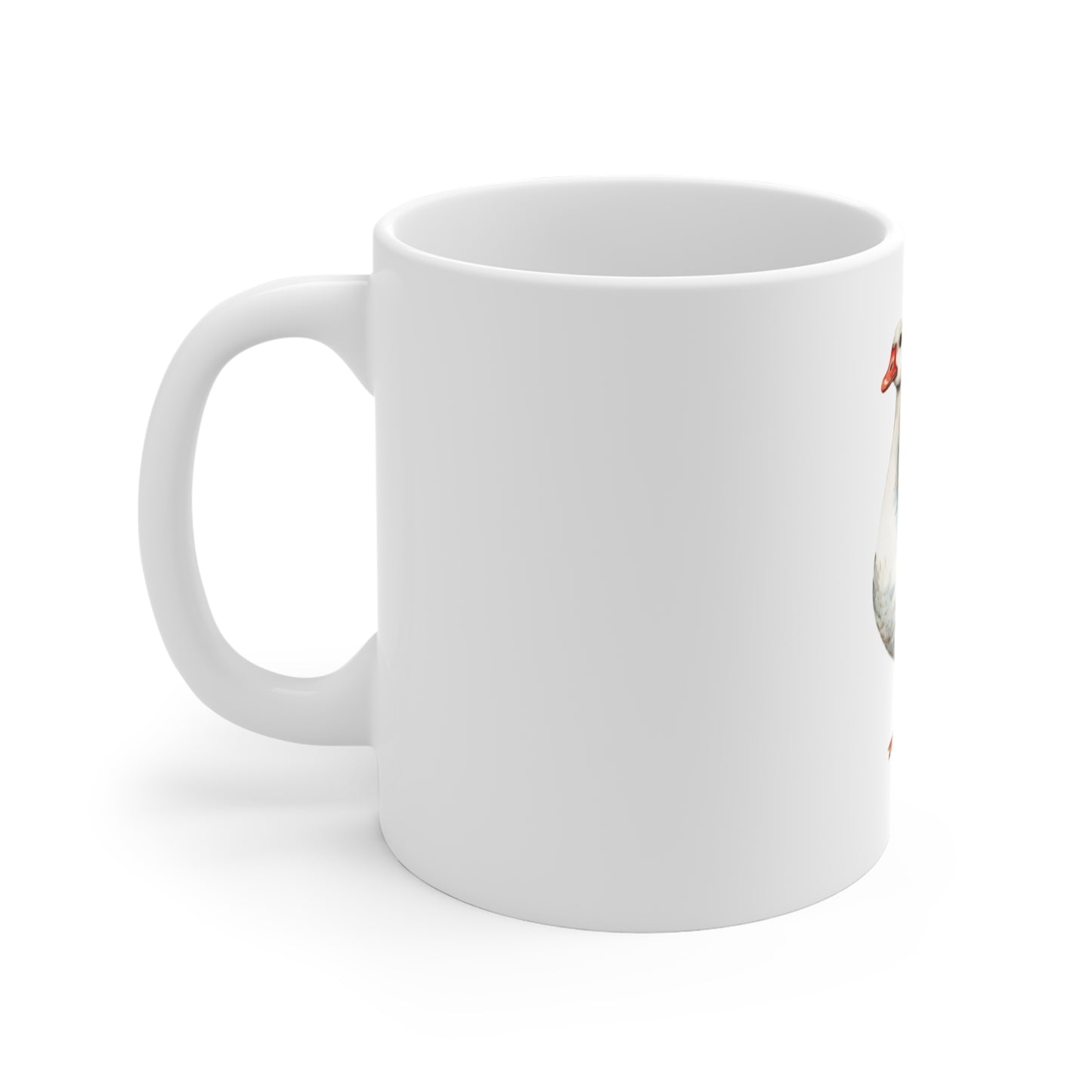 Patriotic Goose 11oz Mug – Watercolor American Flag Goose Coffee Cup