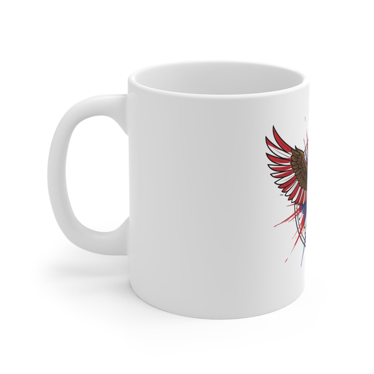 American Eagle Coffee Mug – Patriotic Bald Eagle 11oz