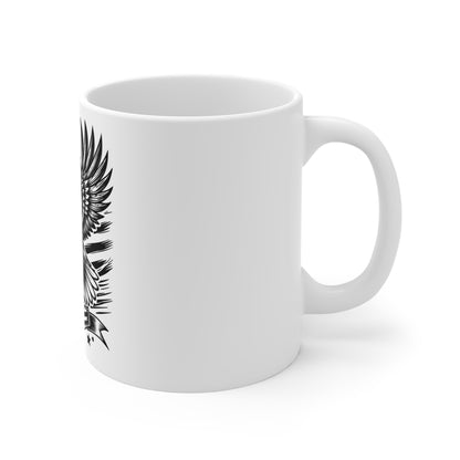 Classic American Flag Mug – Bold USA Flag Coffee Mug – Traditional Patriotic Cup – Everyday Americana Mug Mug 11oz