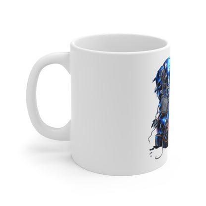 Patriotic Combat Boots Coffee Mug – American Flag Military Boots Mug – USA Veteran Tribute Cup – Bold Freedom Gift Mug 11oz