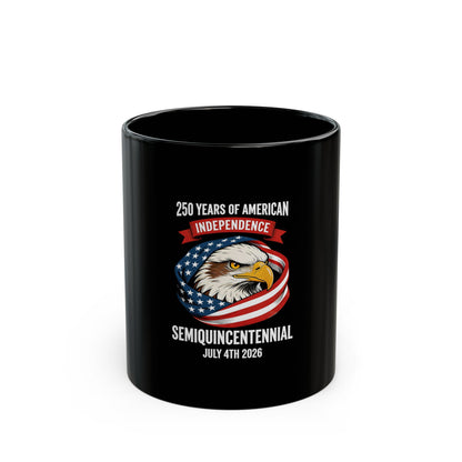 Semiquincentennial Eagle Mug - "250 Years of American Independence" July 4th 2026