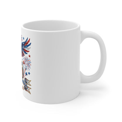 250th USA Anniversary Mug — 1776–2026 Patriotic Eagle Coffee Cup