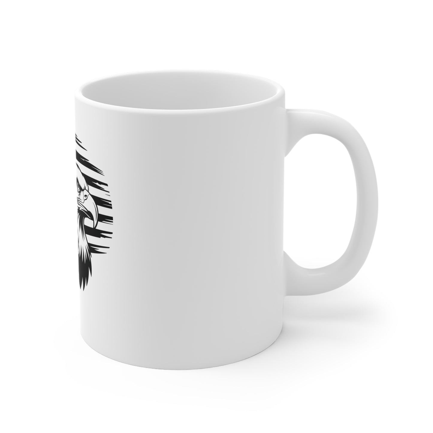 Firefighter Eagle American Flag Mug – Patriotic Fireman Eagle Coffee Mug – USA First Responder Tribute Cup – Bold Hero Mug Mug 11oz