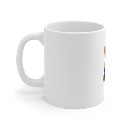 Patriotic Corgi Coffee Mug - 11oz American Flag Dog Mug