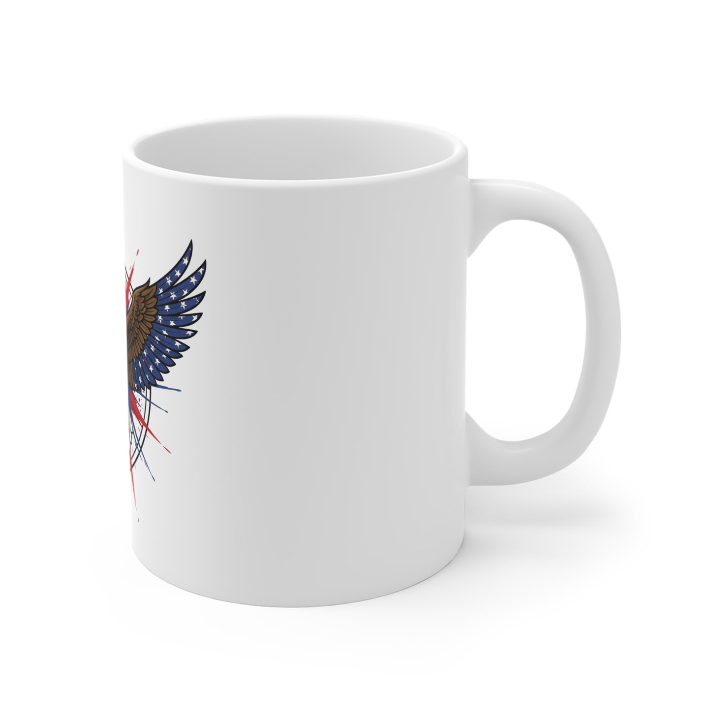 American Eagle Coffee Mug – Patriotic Bald Eagle 11oz