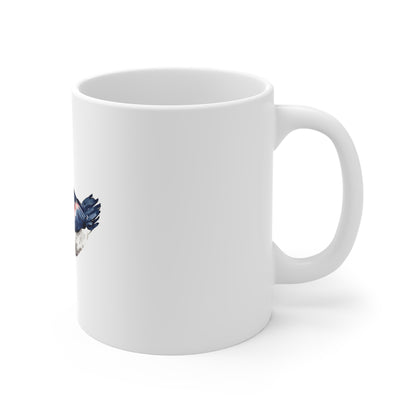 Watercolor Guinea Fowl Coffee Mug — 11oz Bird Lover Gift