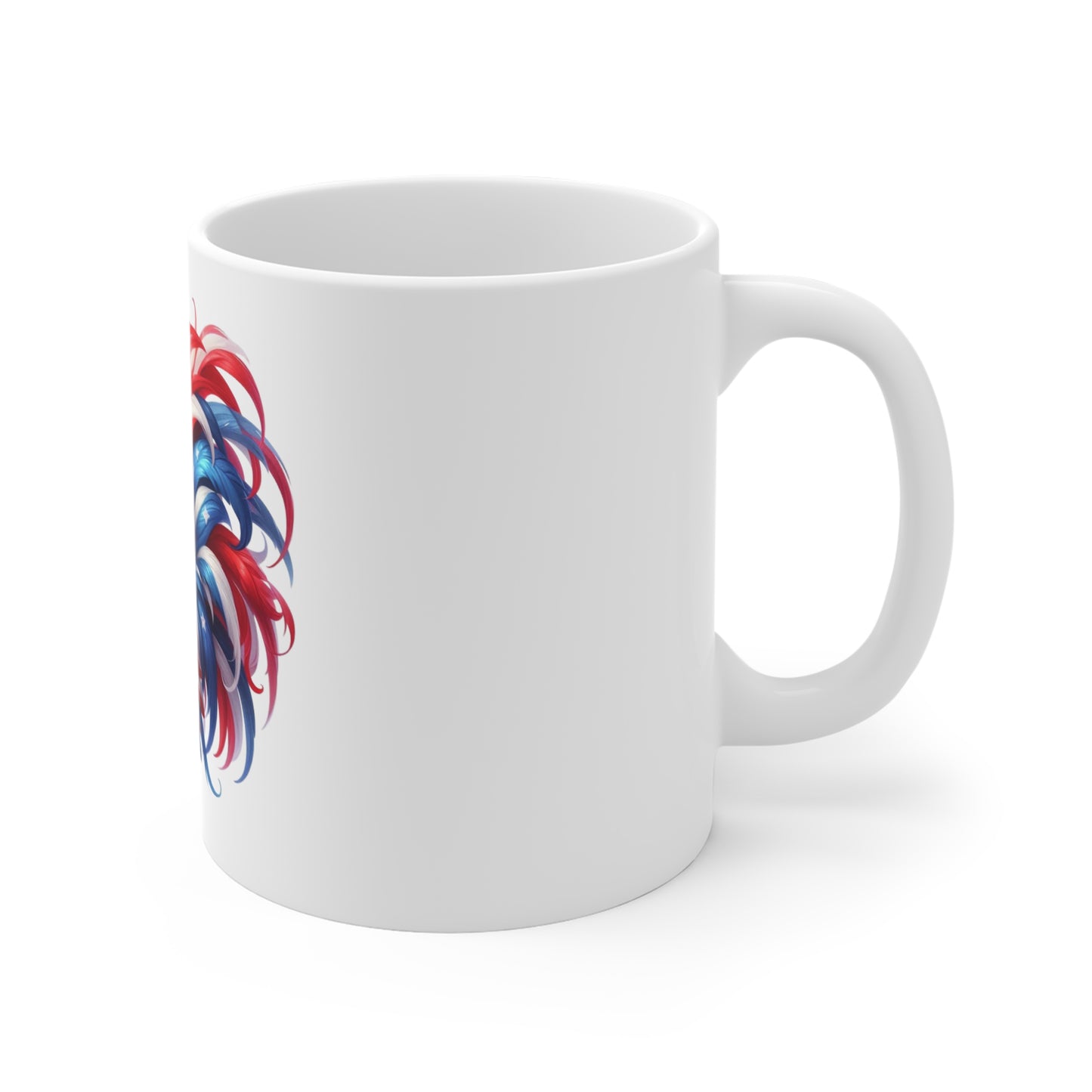 Patriotic Rooster Coffee Mug – Red White Blue Americana Chicken Mug – USA Flag Feather Farmhouse Cup – Bold Freedom Gift Mug 11oz