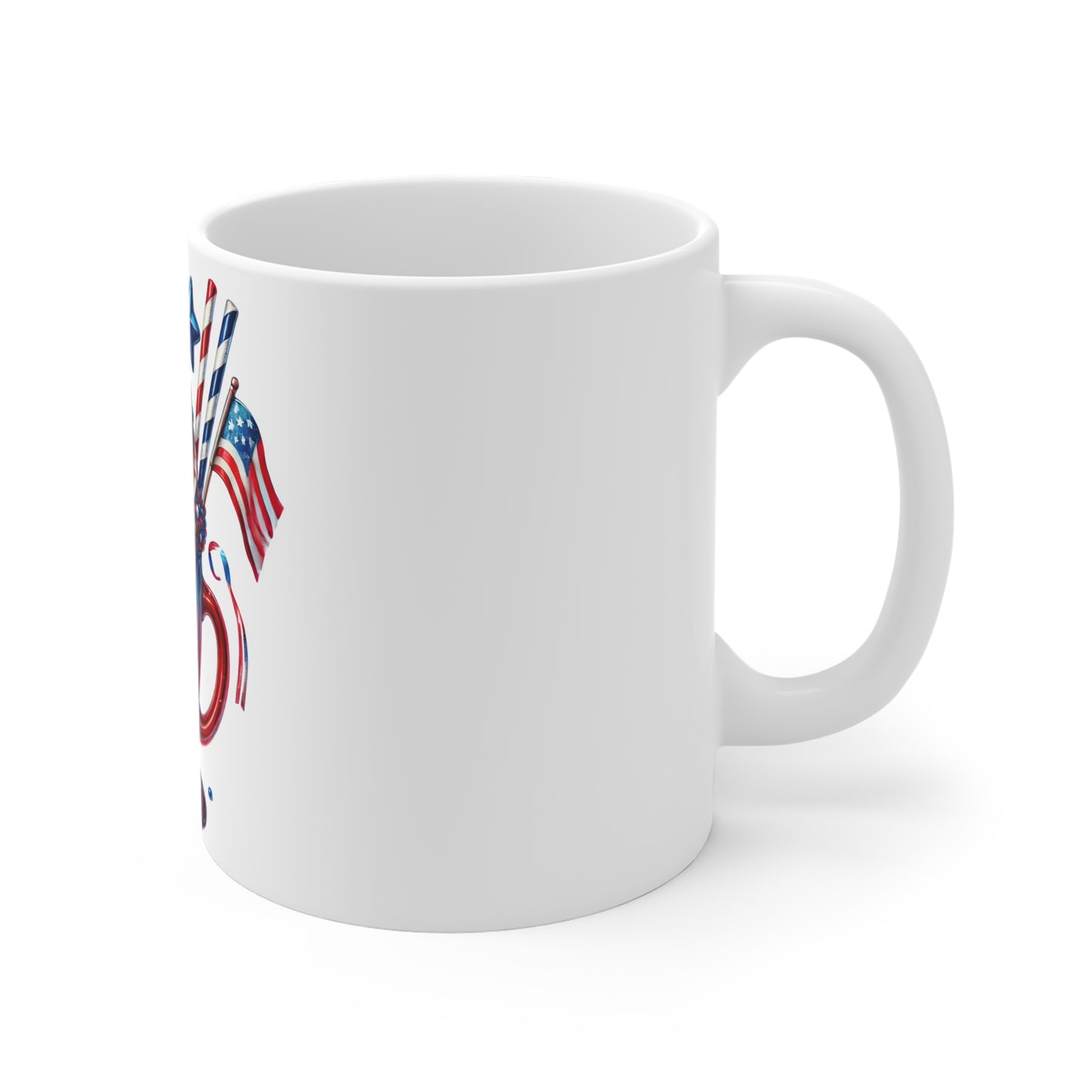 Patriotic Firework Milkshake Coffee Mug – 4th of July Rocket Dessert Mug – Red White Blue Americana Cup – Festive Celebration Mug – Gift Mug Patriotic Red White & Blue Milkshake Mug – 4th of July...