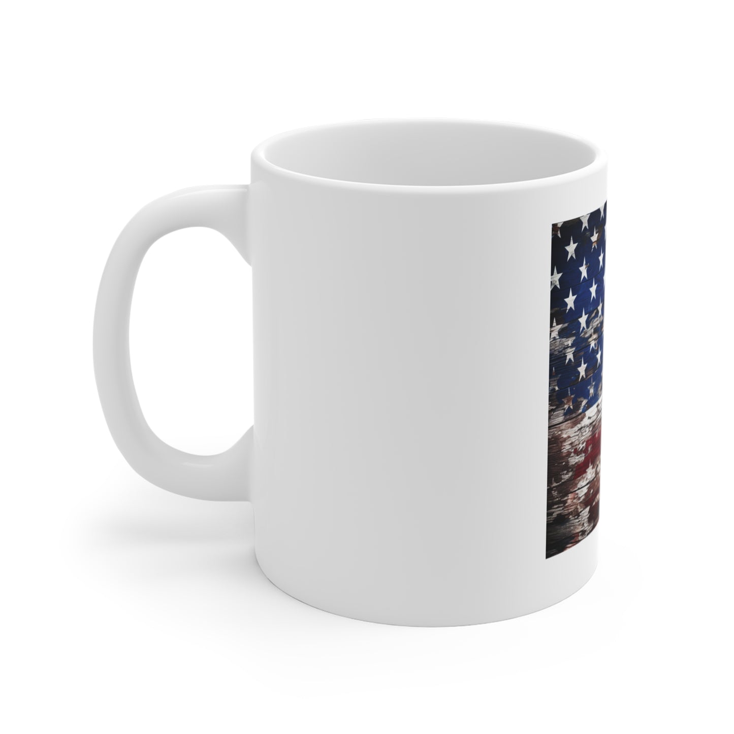 Rustic American Flag Wood Coffee Mug – Weathered Barnwood USA Flag Mug – Distressed Patriotic Wood Grain Cup – Vintage Americana Gift American Flag 11oz Coffee Mug — Distressed USA Rustic Patriotic...
