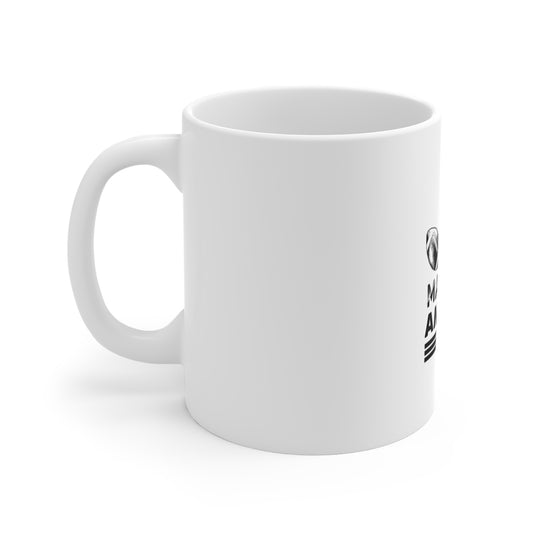 Bold USA Patriotic Coffee Mug – Minimalist American Pride Mug – Clean Red White Blue Typography Cup – Modern USA Gift Mug Mug 11oz