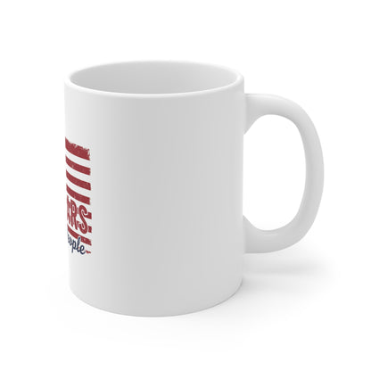 USA 250 Years We The People Coffee Mug – 1776–2026 Patriotic Flag Mug – Vintage American Freedom Gift Mug 11oz