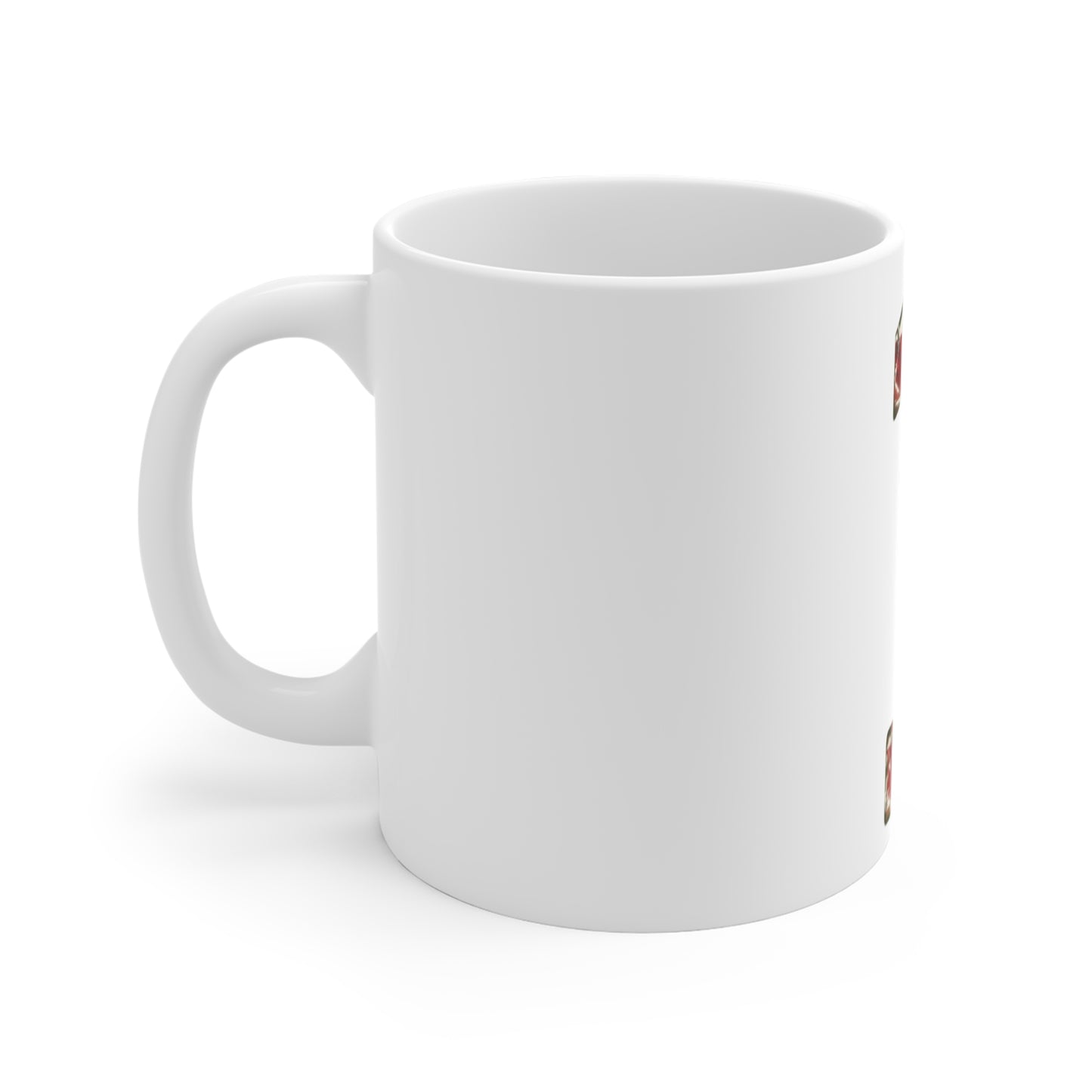 Distressed American Flag Number 1 Coffee Mug – Vintage Patriotic Number Mug – Rustic USA Flag Art Cup – Americana Style Gift Mug 11oz