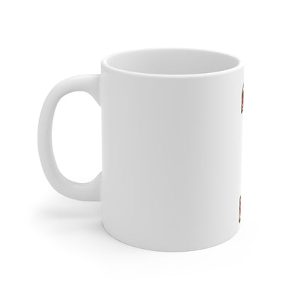 Distressed American Flag Number 1 Coffee Mug – Vintage Patriotic Number Mug – Rustic USA Flag Art Cup – Americana Style Gift Mug 11oz