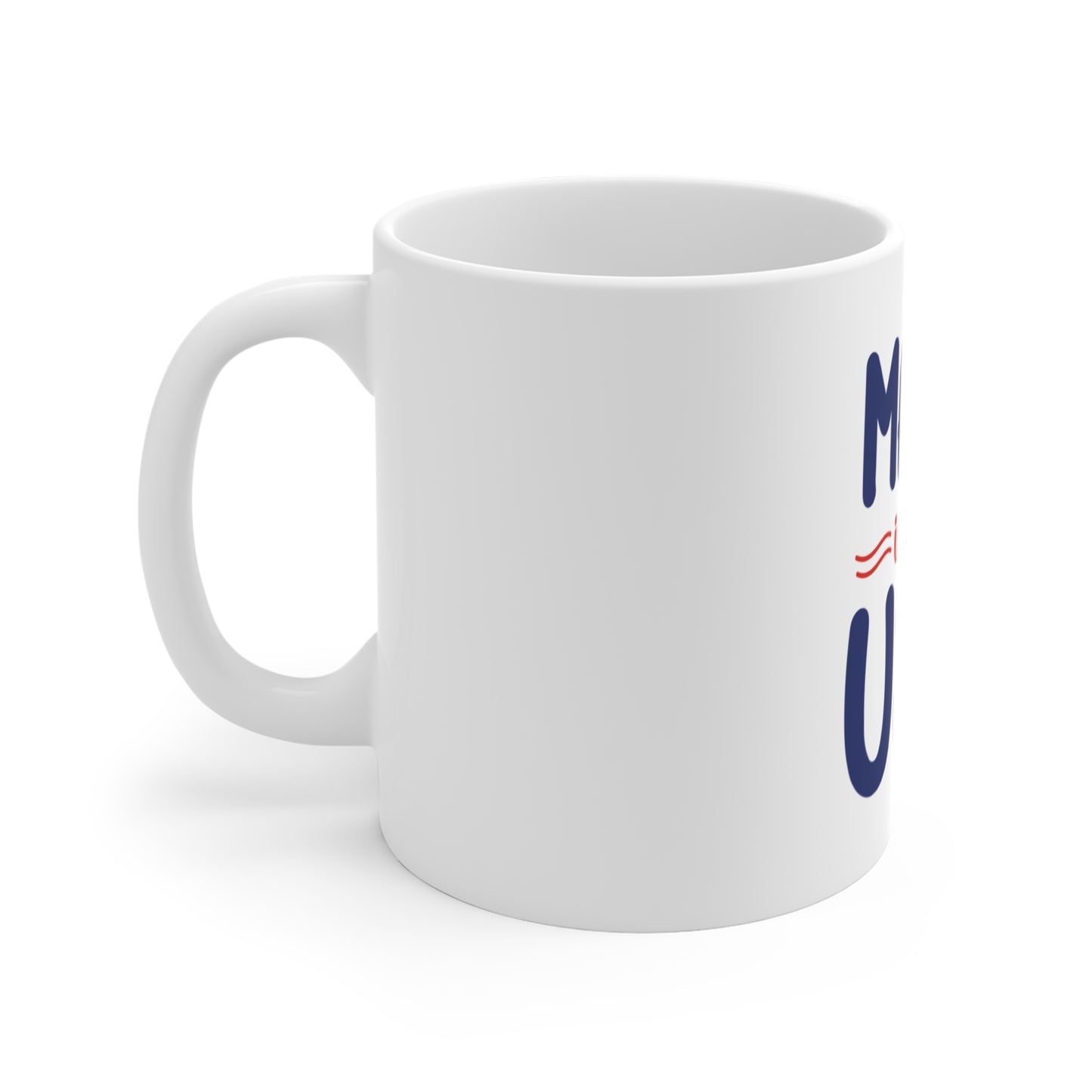 Made in the USA Coffee Mug – Bold Patriotic Statement Mug – American Pride Typography Cup – USA Made Gift Mug Mug 11oz