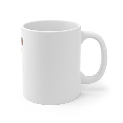 Patriotic Letter V Coffee Mug – American Flag Initial Mug – Vintage USA Monogram Mug – Distressed Americana Alphabet Gift Mug 11oz