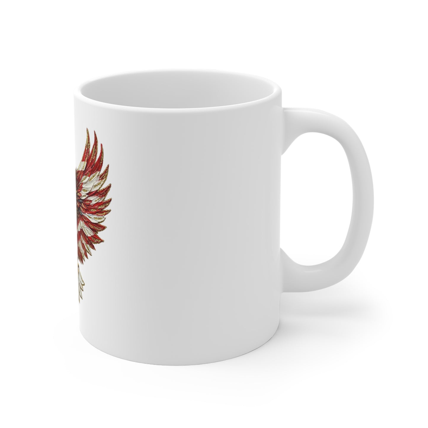 Patriotic Eagle Coffee Mug — American Flag Wings 11oz