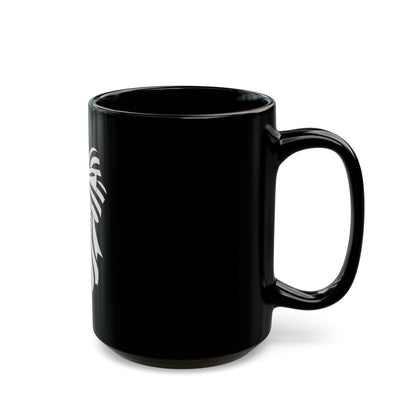 Patriotic Bow Coffee Mug – American Flag Ribbon Mug – USA Stars and Stripes Bow Cup – Cute Americana Gift Mug Black Mug (11oz, 15oz)