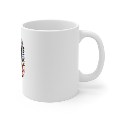 American Eagle Flag Mug — Patriotic 11oz Coffee Cup